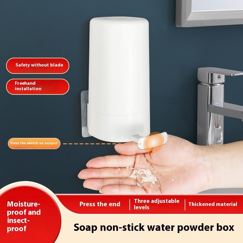 3 Levels Adjustable Soap Grinder Dispenser Soap Box Wall Mounted Dry Organizer Box