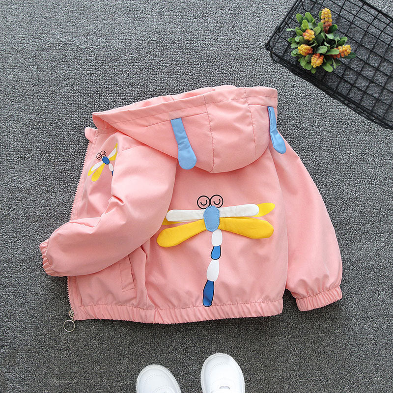 Veste zippée à capuche tendance pour enfants