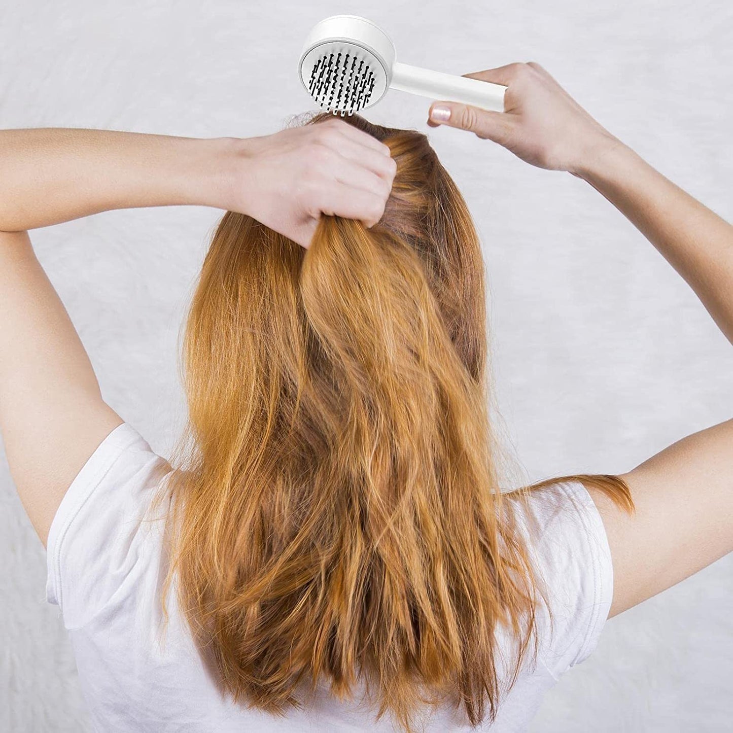 3D Air Cushion Hair Brush - Self-Cleaning Massage Comb with Retractable Bristles