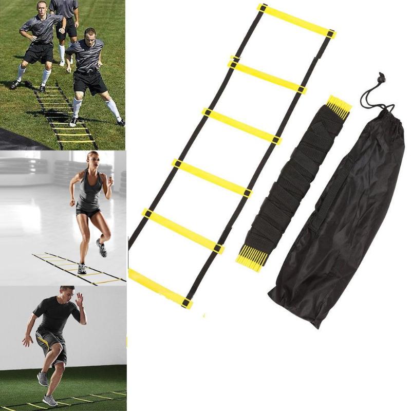Fotboll Fotboll Agility Träningsstegar Fartskala Trappor Nylonband Träningsutrustning