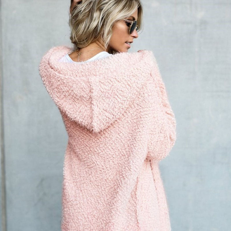 Stylish Hooded Cardigan Jacket For Women - Chic Comfortable High-Quality Soft Cozy Trendy Classic Elegant