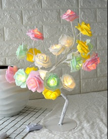 Lampe d'arbre LED Rose, petit arbre, lampe de modélisation, lampe de Table