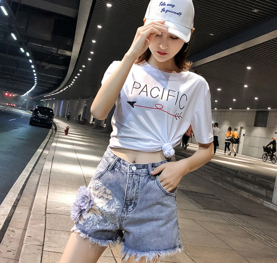 women Jeans Shorts - Casual Denim
