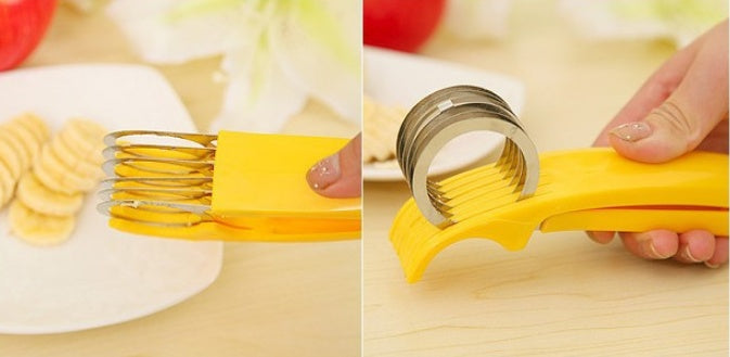 Kitchen Equipment Banana Slicer - Stainless Steel Ham Sausage Cutter