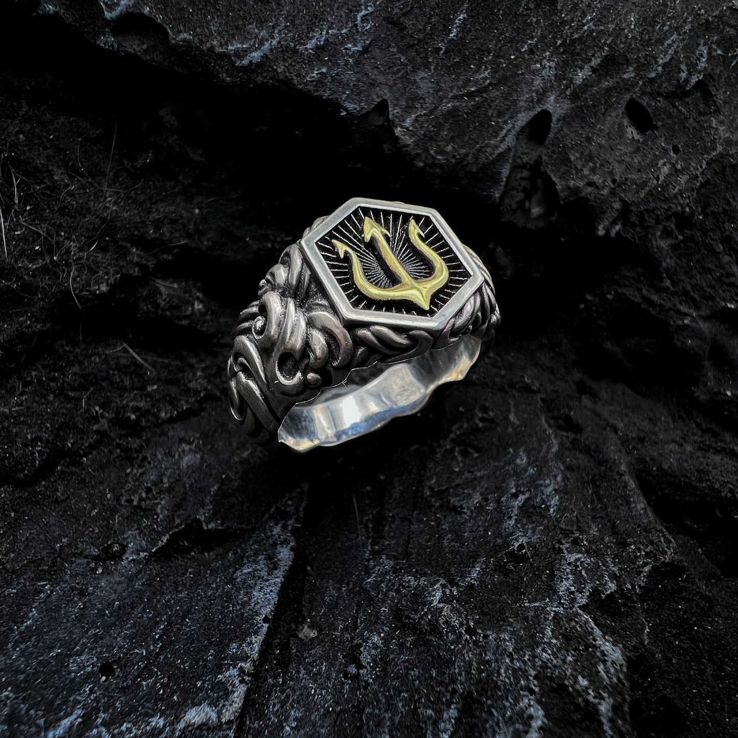 Bagues en argent sterling de bijoux en argent de personnalité de conception pour les hommes