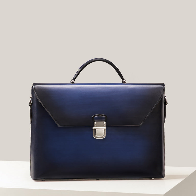 Handgjord vintage Crossbody Flap Business Bag