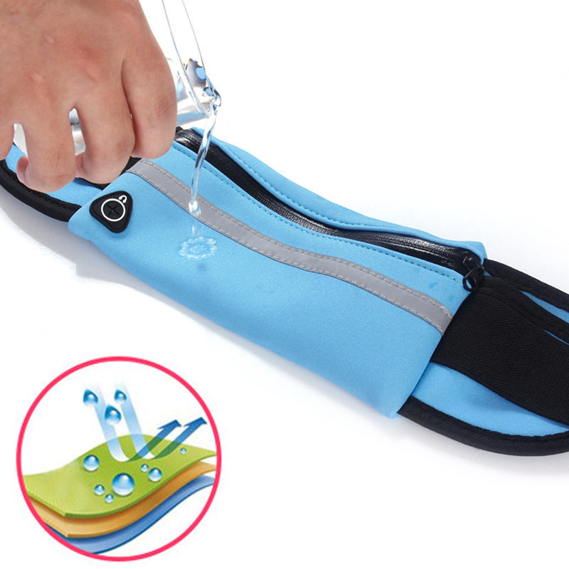 Fitness Midjeväska Med ficka Slim Running Jogging Bälte Fanny Pack Väska För Vandring Cykling Träning Sport Gym