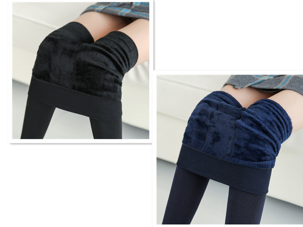 Leggings en fourrure chaude à la mode