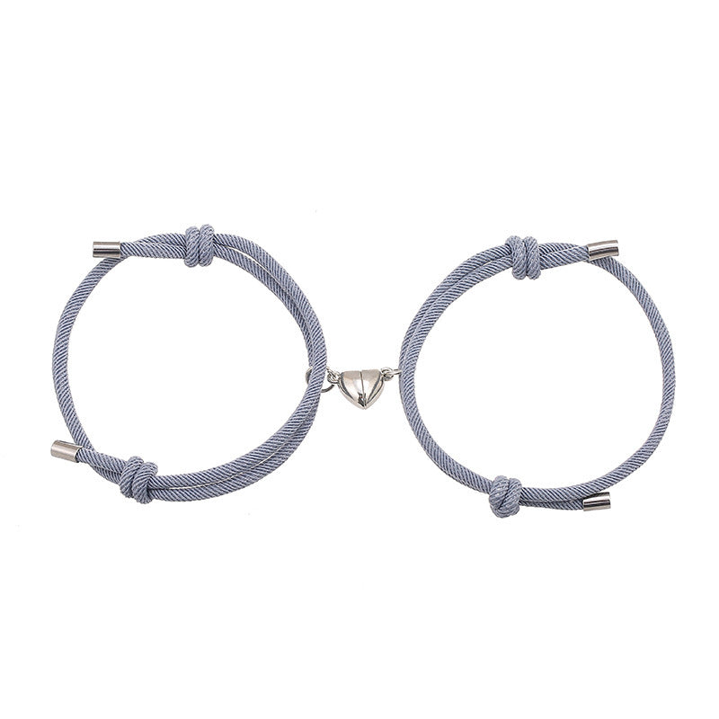Enkelt Nylon Love Magnetic Armband