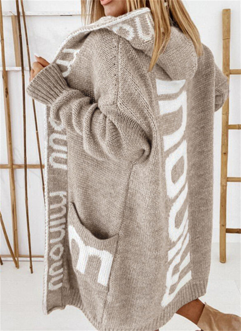 Women's Fashion Mid-length Sweater Cardigan