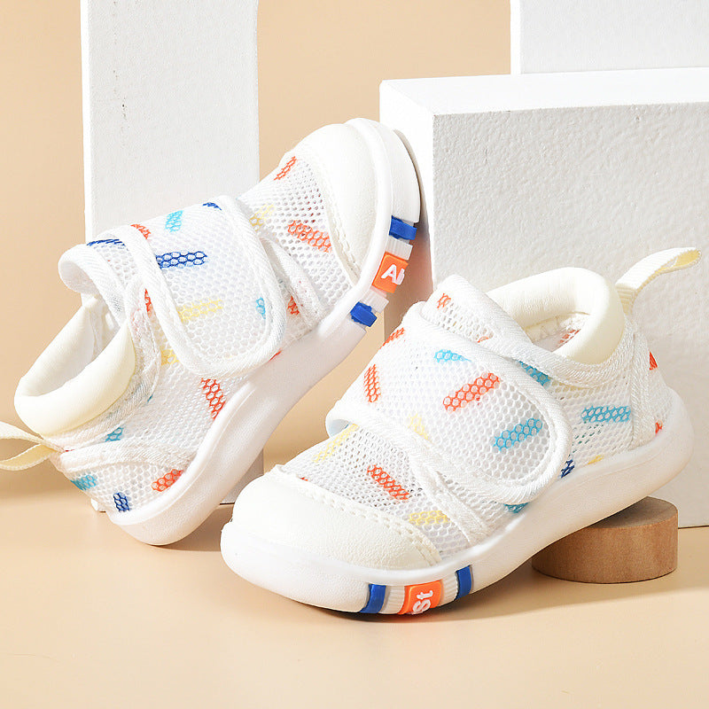 Baby Sandals Men's Summer Toddler 0 1-2 Years Old Baby Non-slip Soft Bottom Infant Mesh Surface Shoe