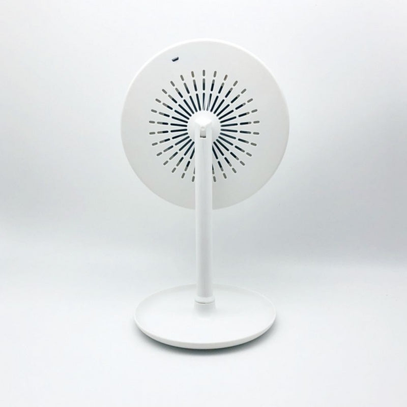 Fan LED Light Makeup Mirror - Portable Beauty Mirror with Fan