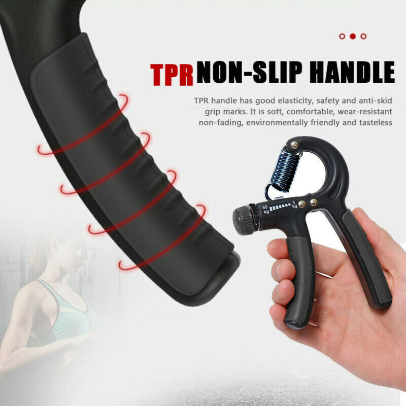 Handgrepp Justerbar Trainer Gripper Strengthener Gym Styrketränare Justerbar Heavy Gripper Fitness Handtränare Grip Handledsträning Öka styrkan Fjäder Finger Nyp Carpal Expander