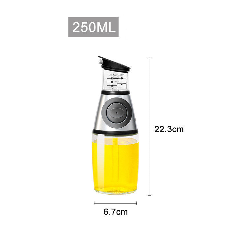 500ml Measurable Glass Bottle Oil Bottle Soy Sauce Bottle Kitchen Equipment