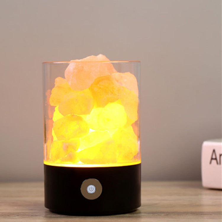 USB Crystal Light Himalayan Salt LED-lampa