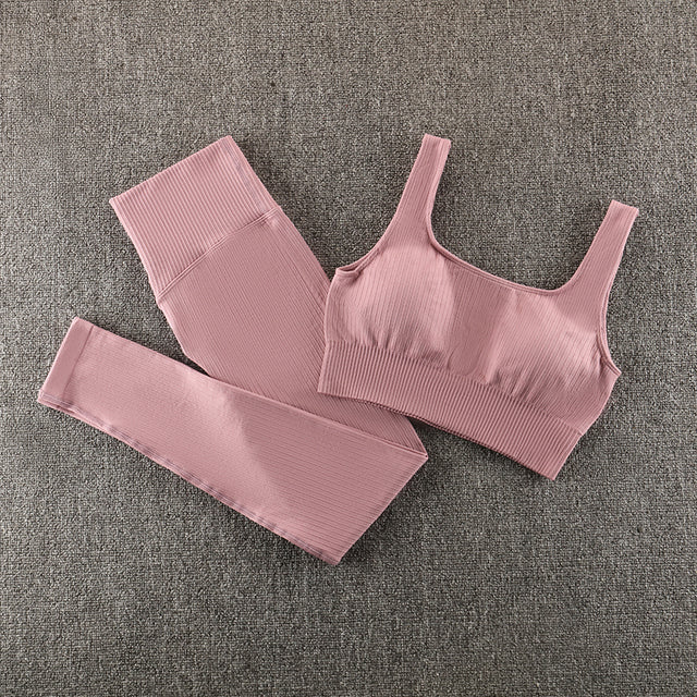 Ensemble de yoga sans couture, vêtements de sport, vêtements de sport, vêtements d'entraînement