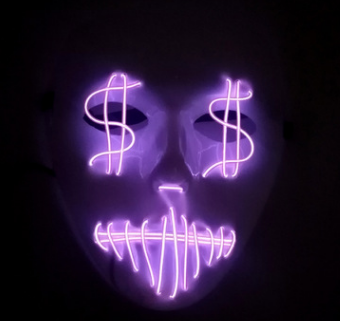 LED-partymask för amerikanska dollar