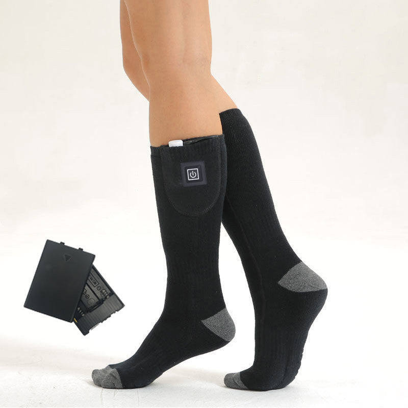 Electric Heated Socks - Rechargeable Foot Warmers with Battery Pack