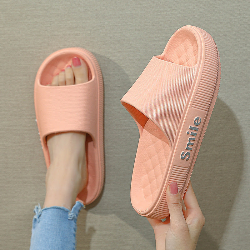 Stepping On Shit Slippers Summer Home Household Non Slip Bathroom Bathing Indoor