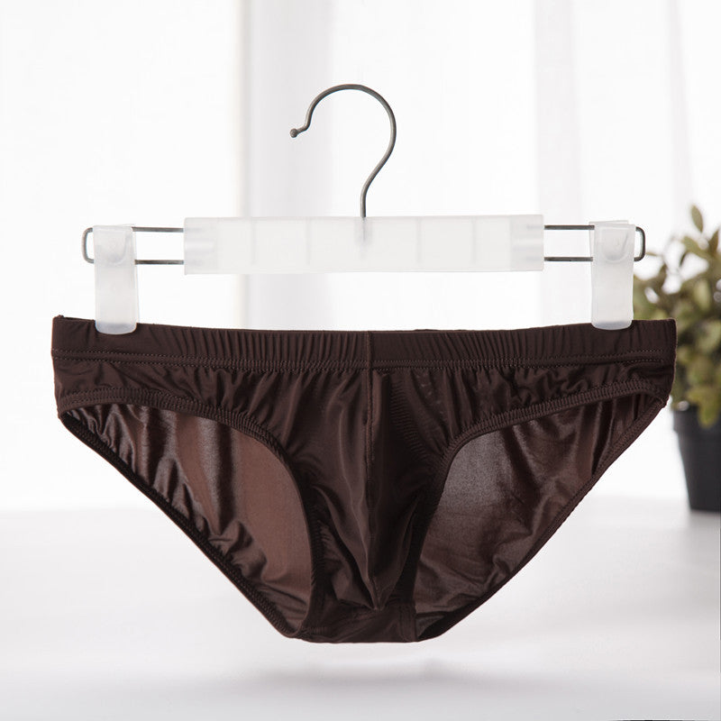 Men's Ice Silk Seamless Underwear Bulge Bag Ultra-thin Men