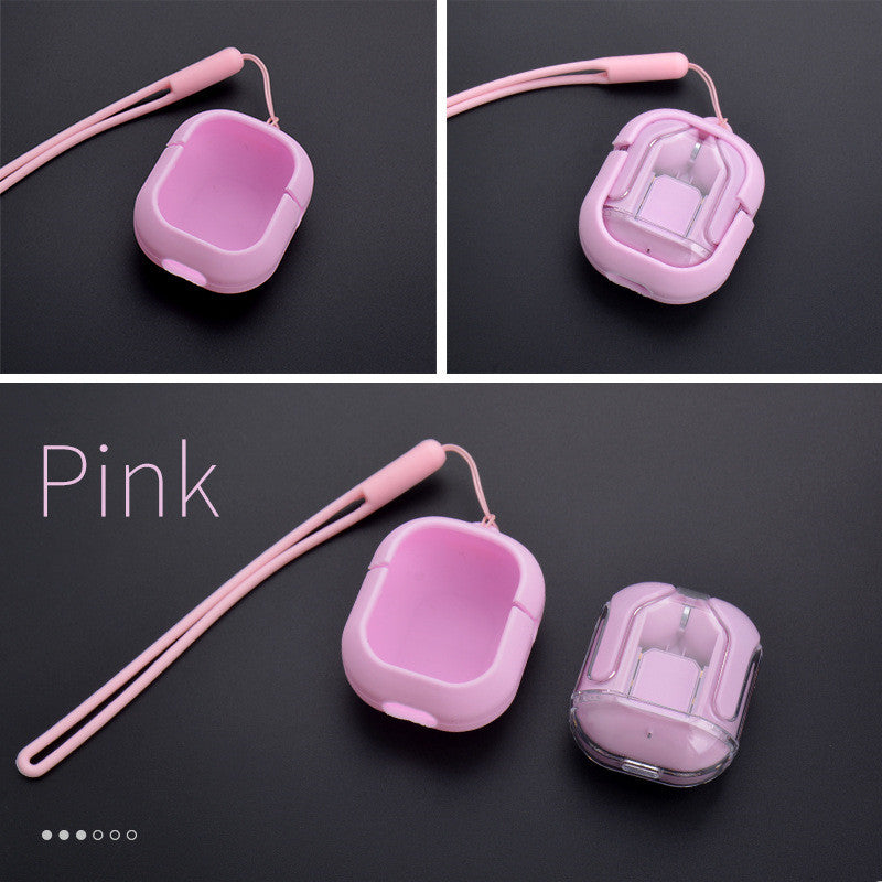 Nytt Mini Transparent trådlöst Bluetooth Headset Digital Display ENC brusreducering True Wireless Sports Music