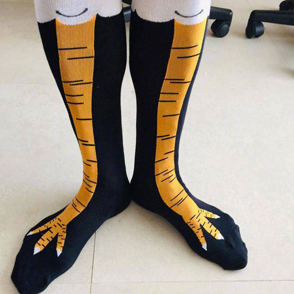 Spring and Autumn Knee Socks Funny Chicken Socks