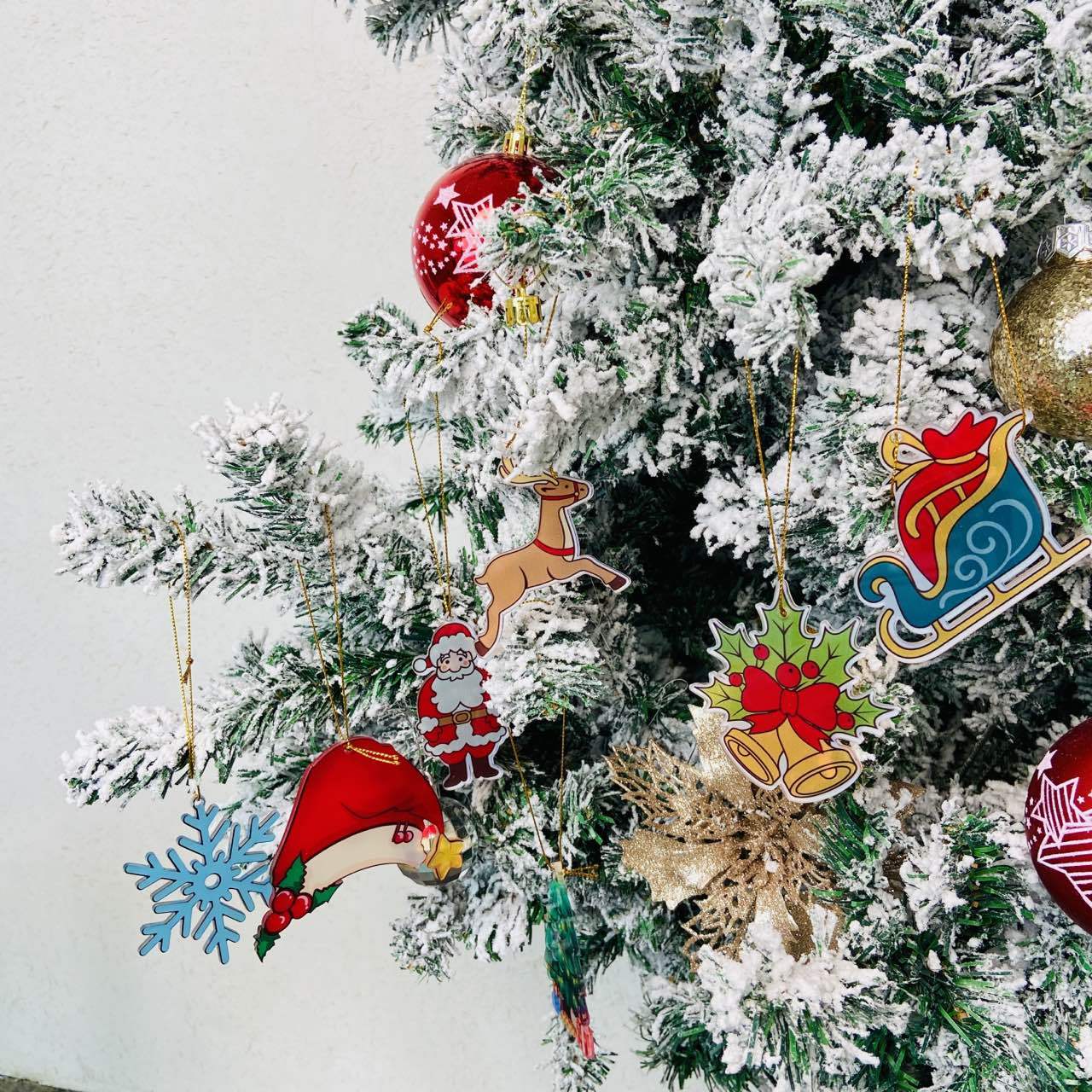 Pendentif de voiture de décoration de noël, ornement suspendu, décoration de maison, pendentif de décoration intérieure