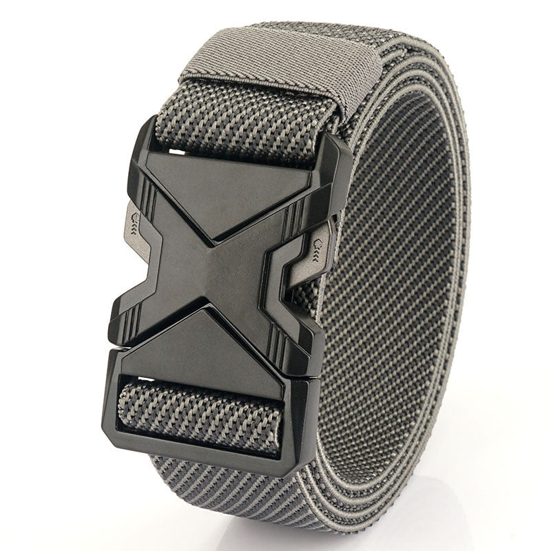 Fashion Commuter Casual Men's Belt Woven Elastic Minimalist Alloy Buckle - Modern Mobility