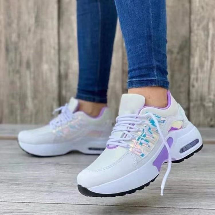 Women's Unisex Wedge Heel Running Sneakers - Low Heel 1-3cm