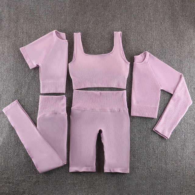 Ensemble de yoga sans couture, vêtements de sport, vêtements de sport, vêtements d'entraînement