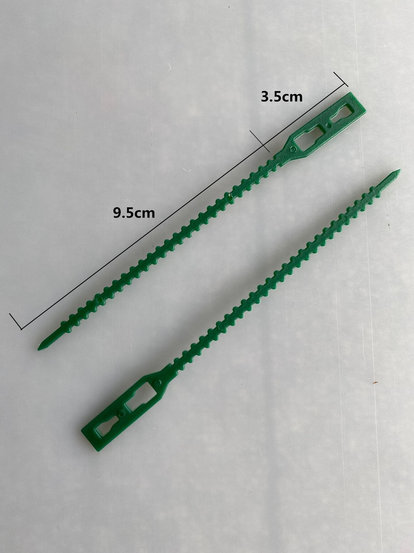 Cravate de jardin en arête de poisson polyvalente de 13CM, cravate de jardin verte, emballage de diverses quantités