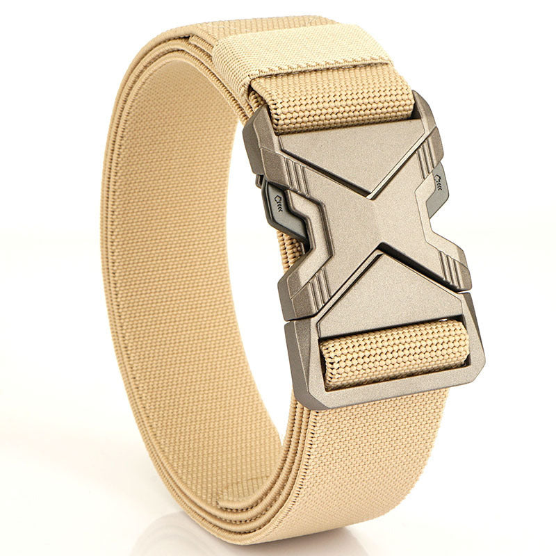 Fashion Commuter Casual Men's Belt Woven Elastic Minimalist Alloy Buckle - Modern Mobility
