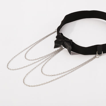 Sexig Mode Ben Ring Elastiskt Band Rosett Kedja Tofs Ben Armband Ankel Ring