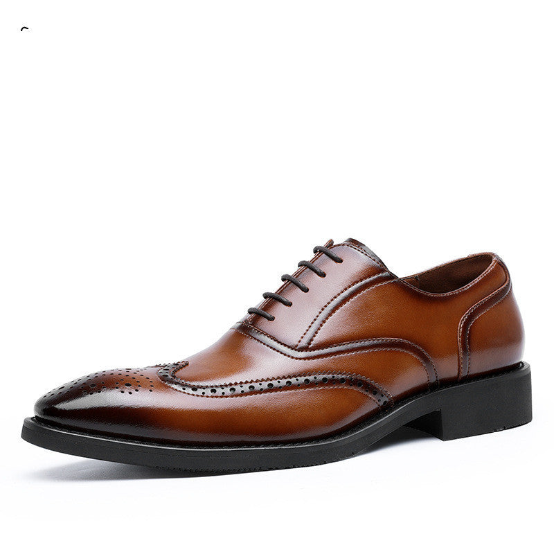 Herrskor i läder med gummisula och oxfords