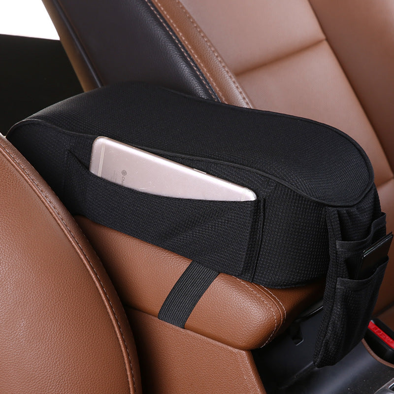 Premium Sports Knitted Car Armrest Box Pad - 16x30cm - Comfort & Protection - In-Car Supplies