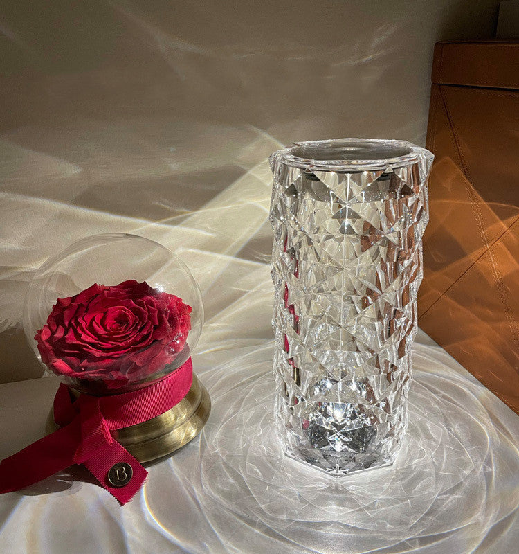Rose Crystal Sovrum Touch Pétale Nattljus