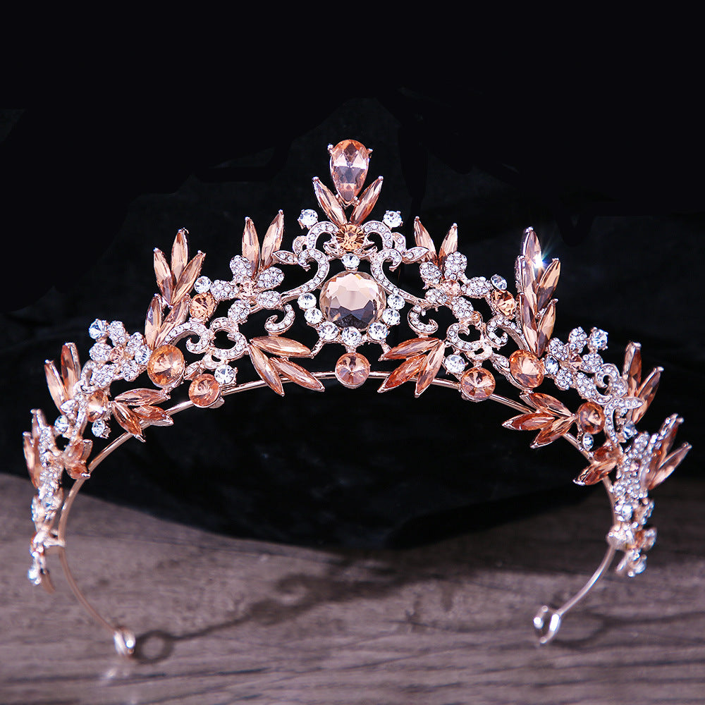 Bridal Headdress Rhinestone Mitzvah Crown - Elegant Jewish Wedding Accessory