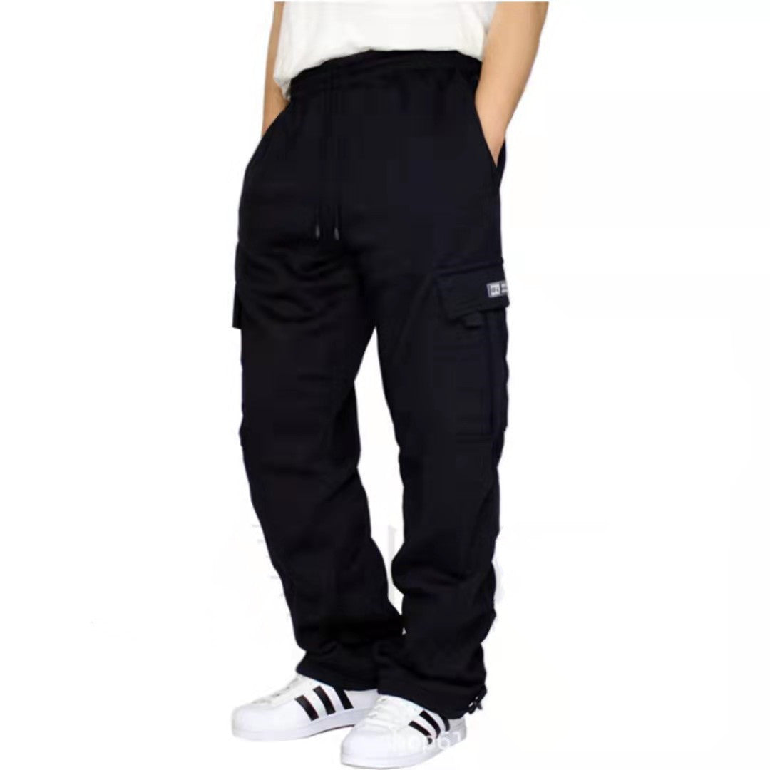 Herr Byxor Träningsbyxor Stretch Elastisk midja Jogger Sportbyxor Dragsko Byxor Mode Herrkläder