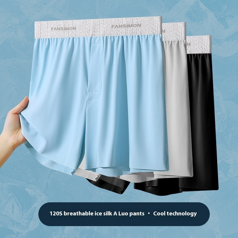 Herrunderkläder i issiden, plusstorlek, lösa boxershorts