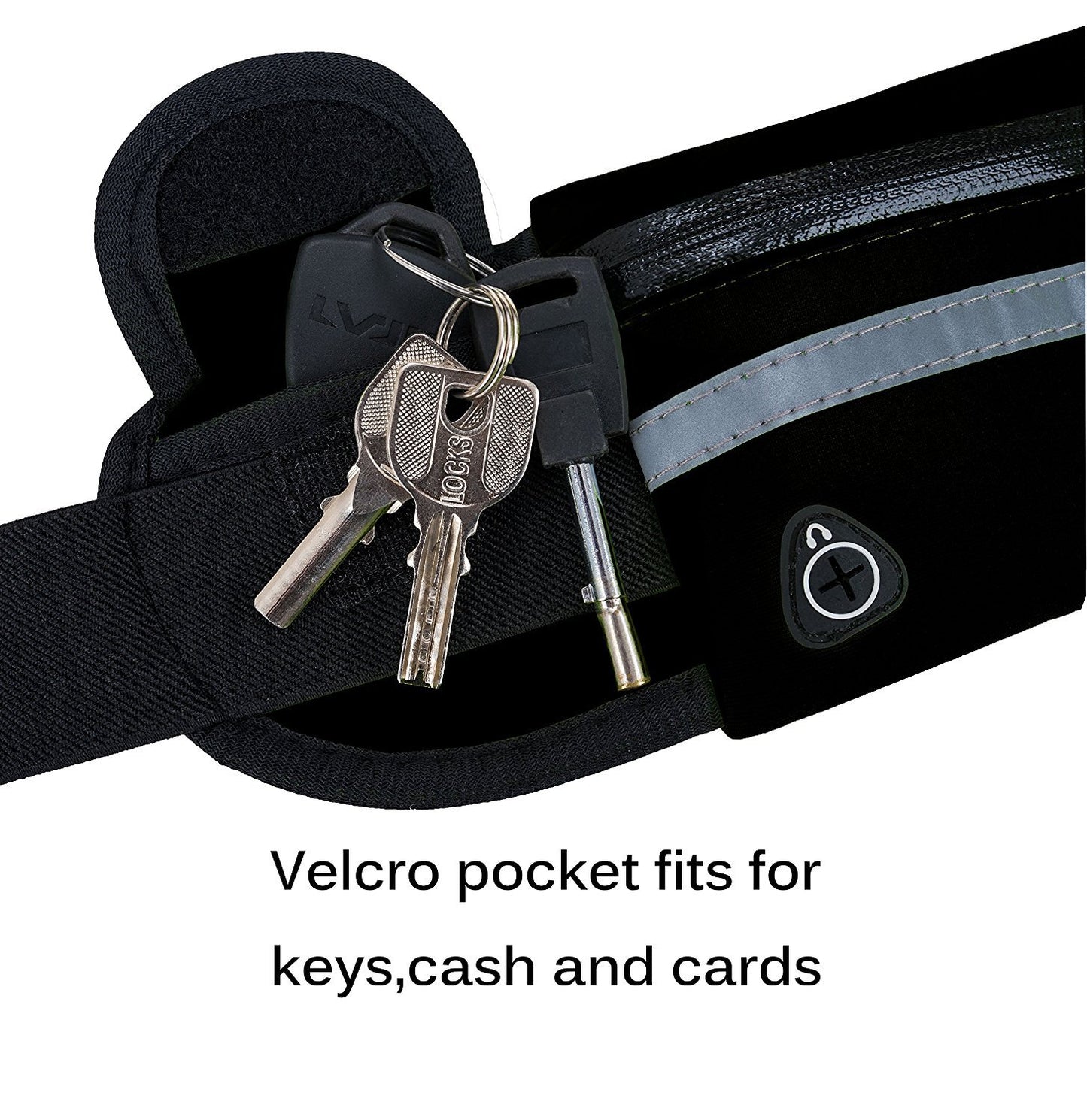 Fitness Midjeväska Med ficka Slim Running Jogging Bälte Fanny Pack Väska För Vandring Cykling Träning Sport Gym