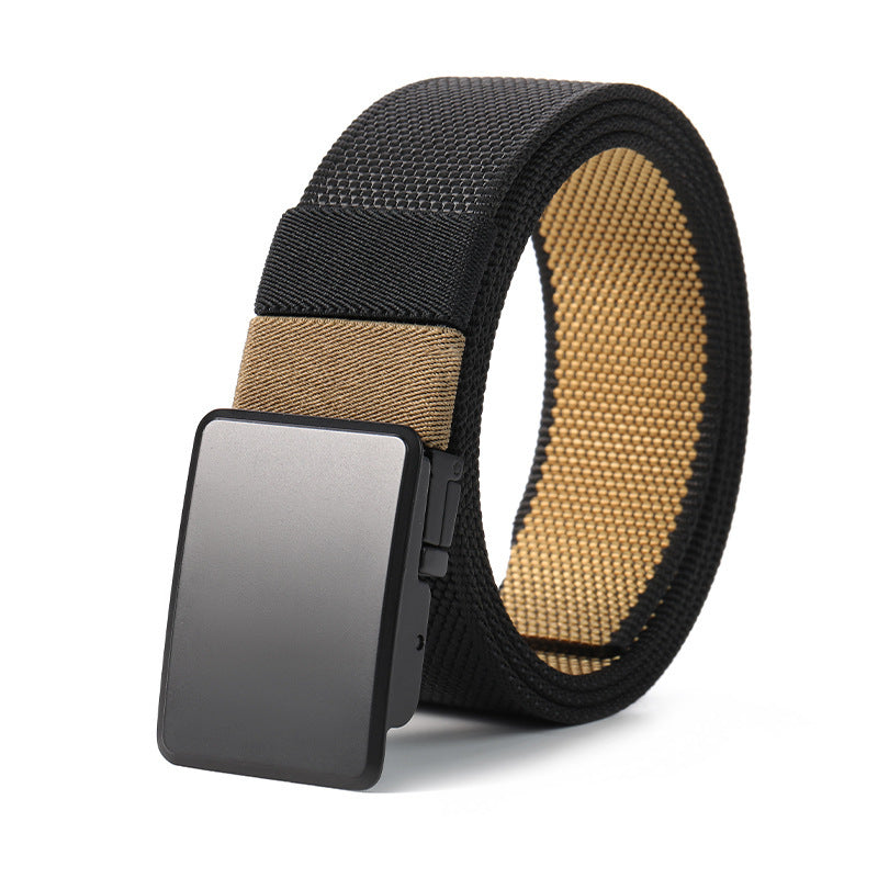 Men's Rotating Buckle Double-Sided Nylon Waistband - Versatile Innovation