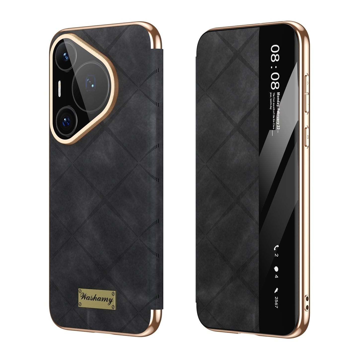 Electroplated Diamond Grid Anti-fingerprint Phone Case