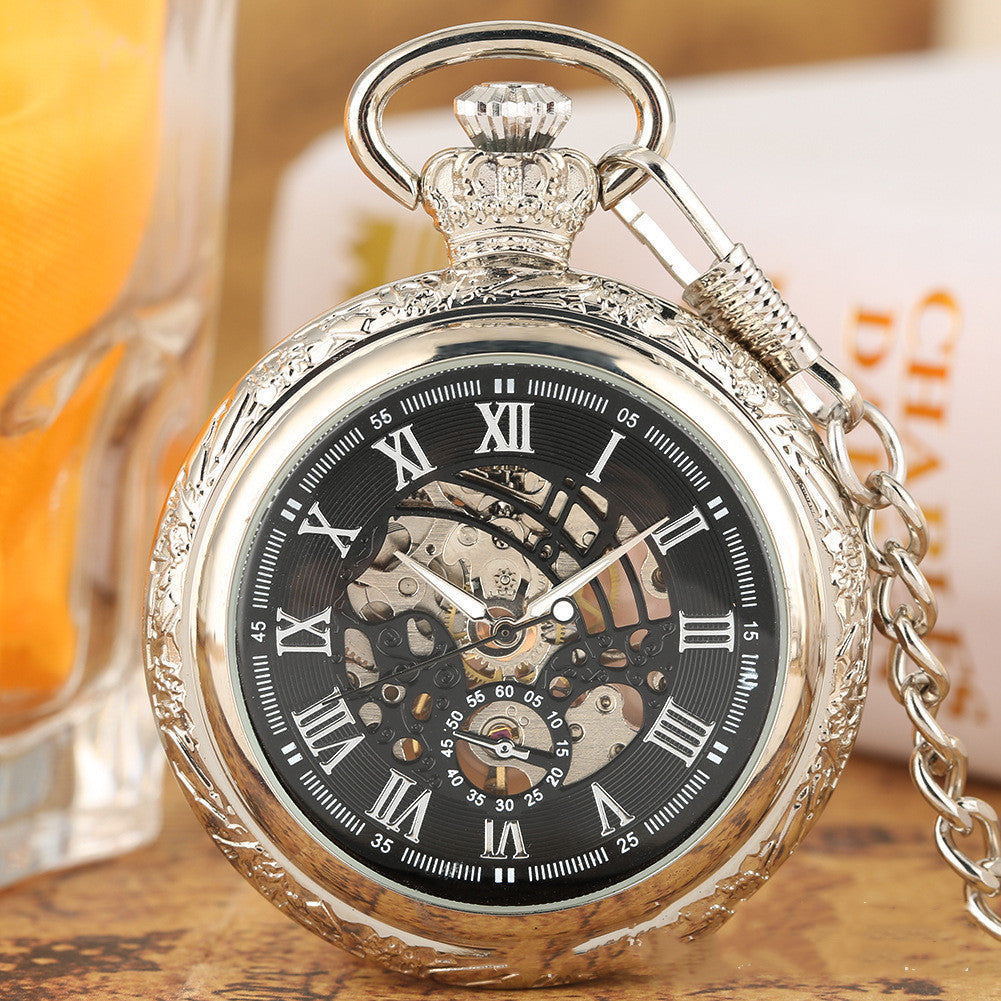 Vintage Classic Gift Pocket Watch Roman Characters Crown Watch Crown - Elegant Sophisticated Durable Practical Timeless Stylish