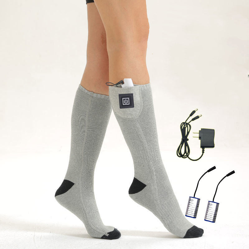Electric Heated Socks - Rechargeable Foot Warmers with Battery Pack