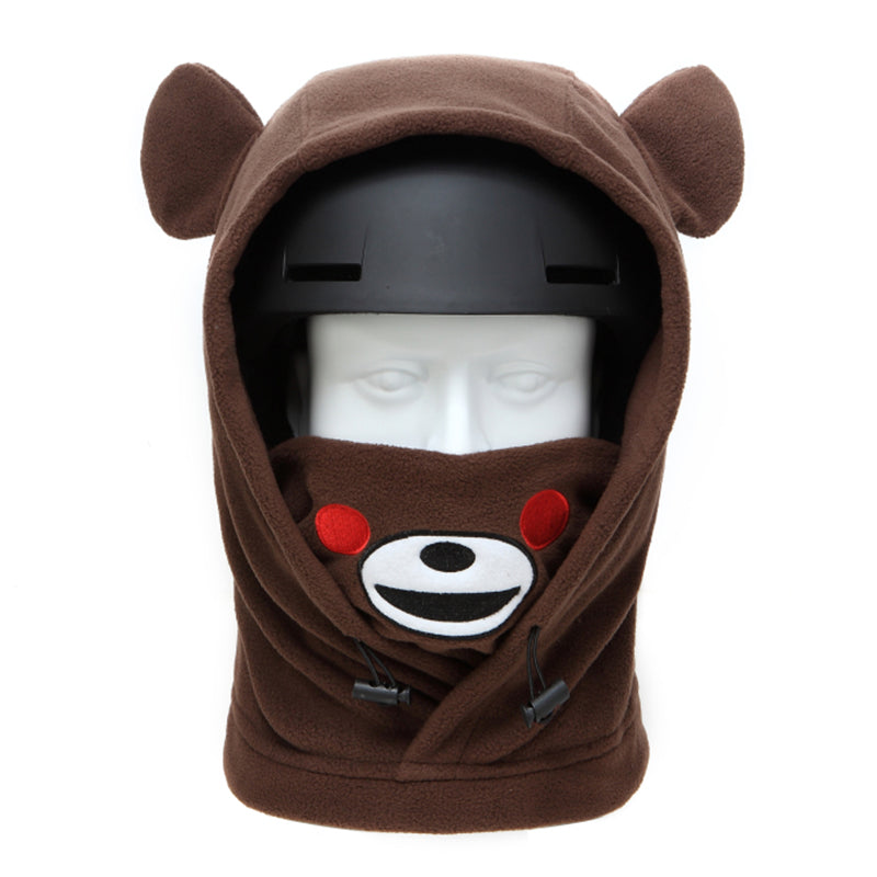 Cartoon Helmet Cover Wearing Ski Face Protection