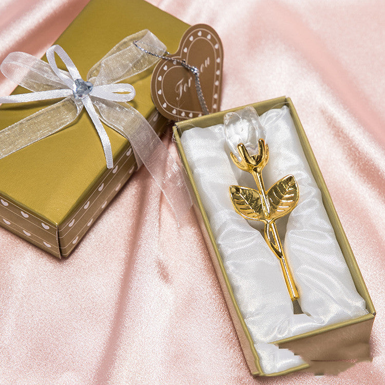 Cristal Métal Rose Saint Valentin Petit Cadeau Mariage
