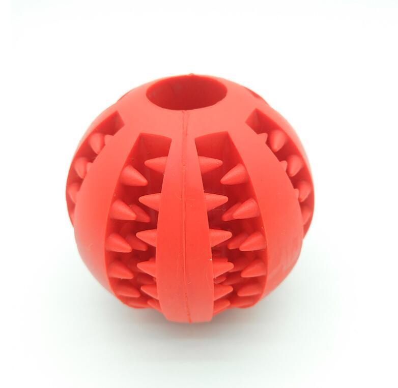 Pet Slow Feeder Dog Toy - Cute Fun Rubber Ball for Dental Care