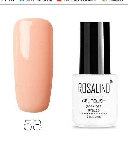 ROSALIND Pure Colors Gel Polish Collection - 7ML | 58 Colors + Base/Top UV/LED