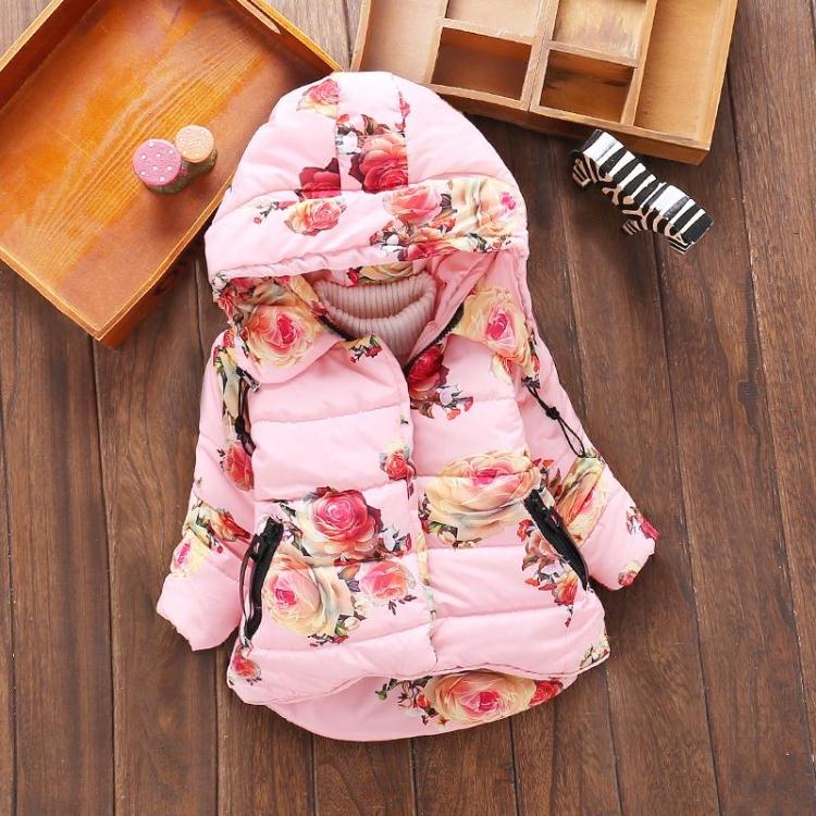 Doudoune fille en coton épais
