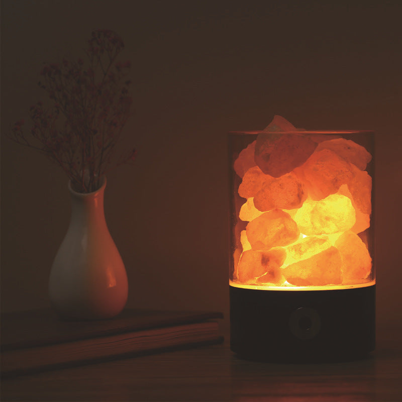USB Crystal Light Himalayan Salt LED-lampa